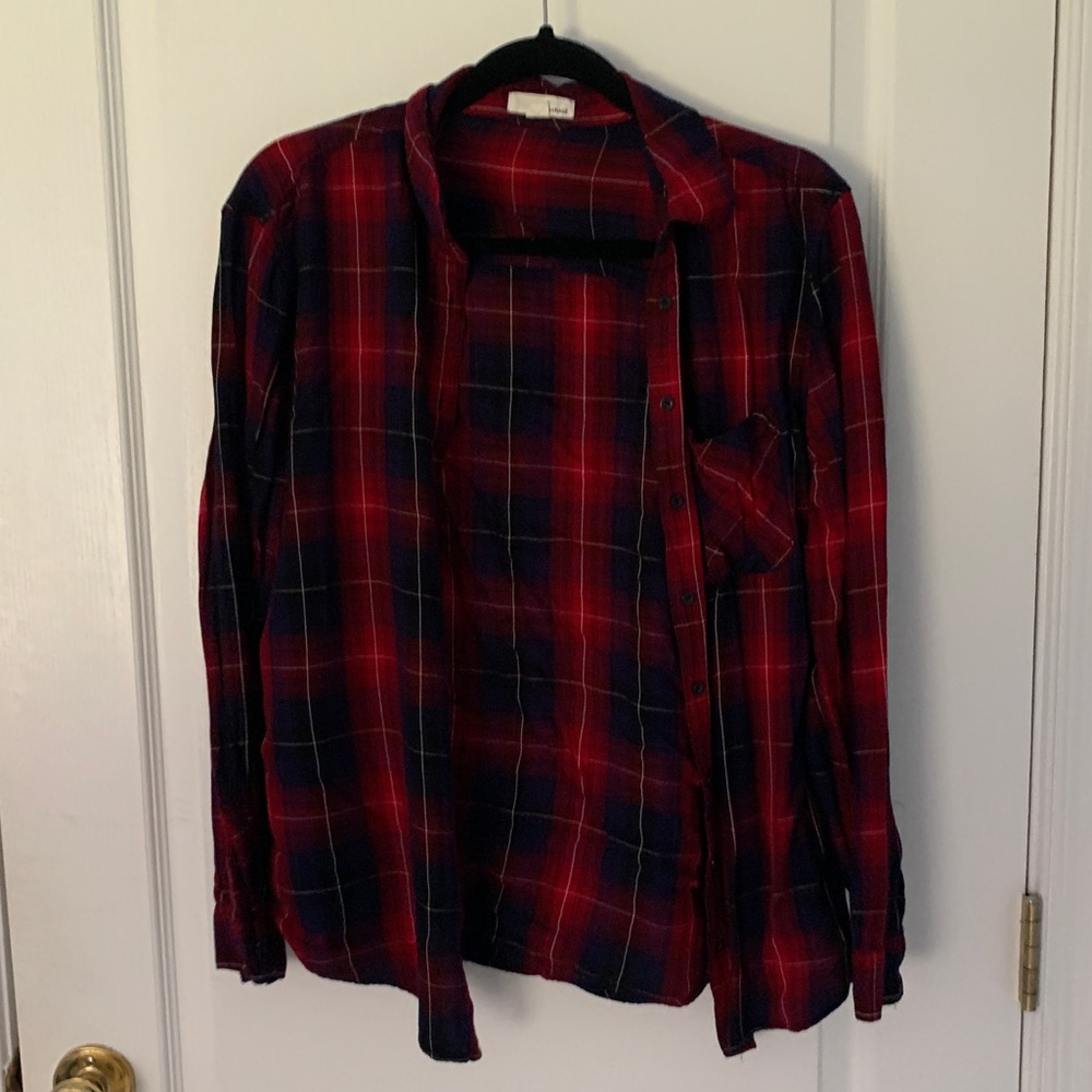 Button up flannel shirt